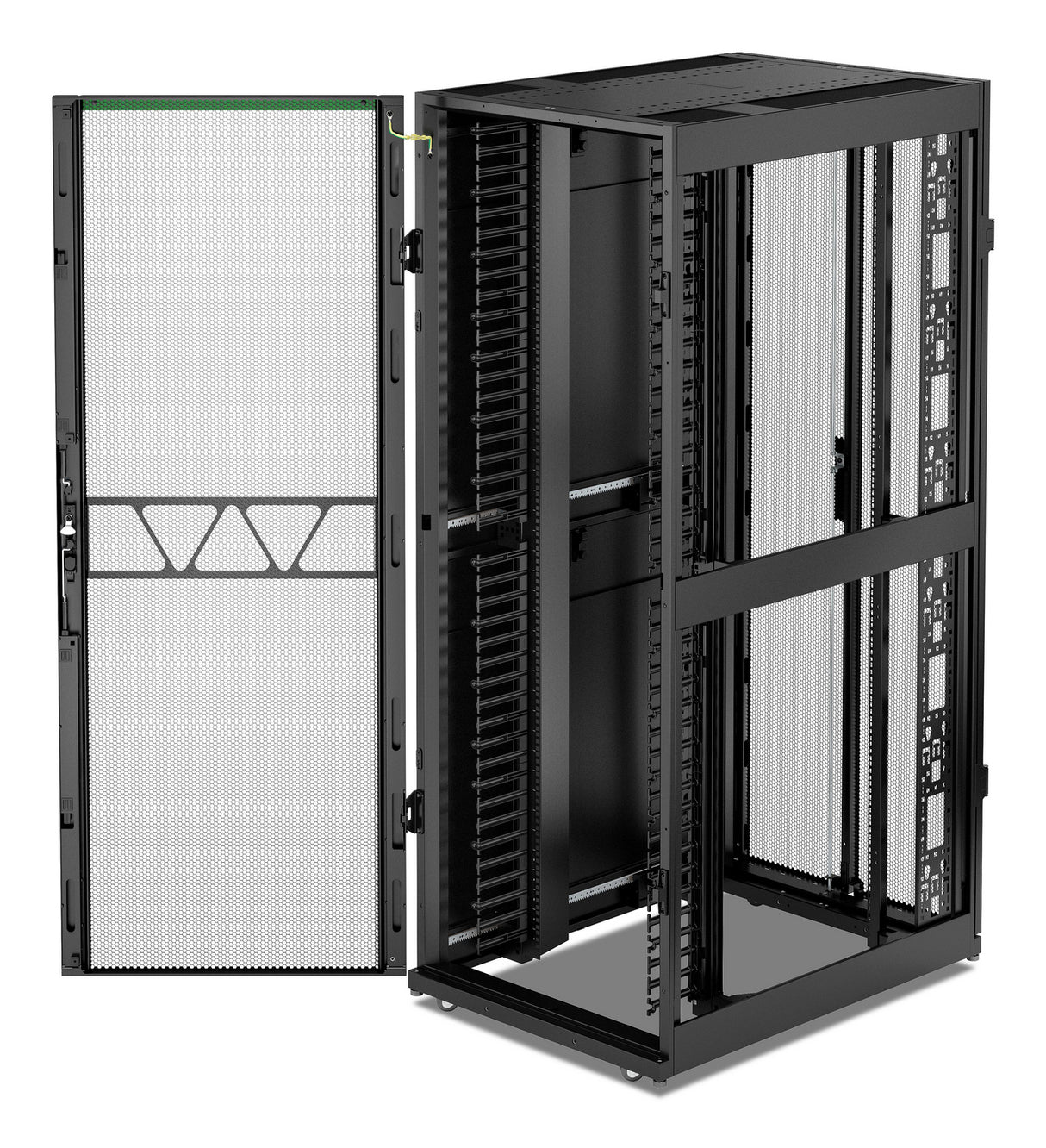 APC NetShelter SX Networking Enclosure, 42U, 1991H x 750W x 1070D mm, wtih Sides, Black