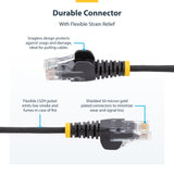 StarTech.com 1 ft. CAT6 Ethernet Cable - Slim - Snagless RJ45 Connectors - Gray