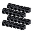 StarTech.com Cat6 Keystone Jack, 24-Pack RJ45 Ethernet Keystone Jacks, UTP Cat6 Wall Jack, 180-Degree 110 Punch Down, Black