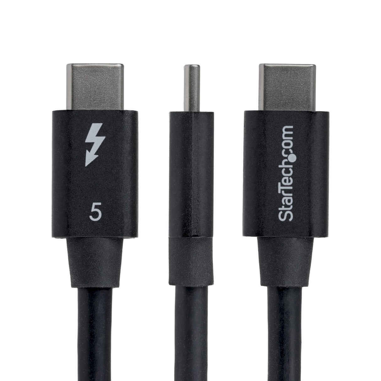 StarTech.com 2.6ft (80cm) Right Angle Thunderbolt 5 Cable, 80Gbps/Up to 120Gbps, 240W PD, 8K 60Hz, Certified Thunderbolt Cable, Compatible w/Thunderbolt 4/USB4/USB-C
