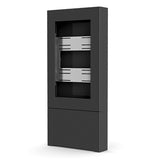 Chief ImpactTM Floor Standing Kiosk - Portrait 43" Black