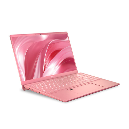 MSI Prestige 14 A10SC-248CA Intel® Core™ i7 i7-10710U Laptop 35.6 cm (14") 4K Ultra HD 16 GB LPDDR3-SDRAM 512 GB SSD NVIDIA® GeForce® GTX 1650 Max-Q Wi-Fi 6 (802.11ax) Windows 10 Pro Pink