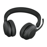 Jabra Evolve2 65 UC Stereo Std Headset Wireless Head-band Office/Call center USB Type-C Bluetooth Charging stand Black