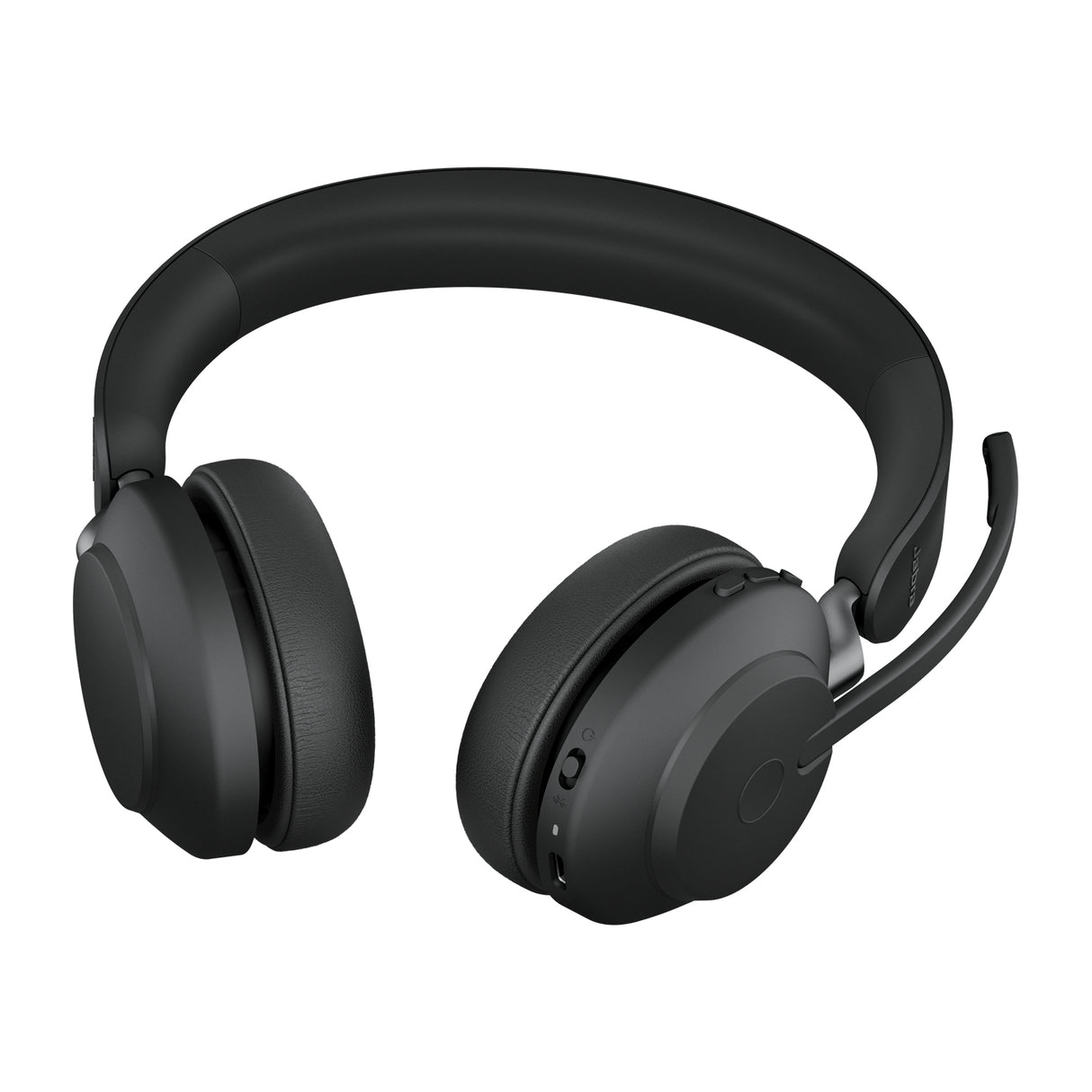 Jabra Evolve2 65 UC Stereo Std Headset Wireless Head-band Office/Call center USB Type-C Bluetooth Charging stand Black