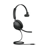 Jabra Evolve2 40 SE MS Mono Headset Wired Head-band Calls/Music USB Type-C / USB Type-A Black