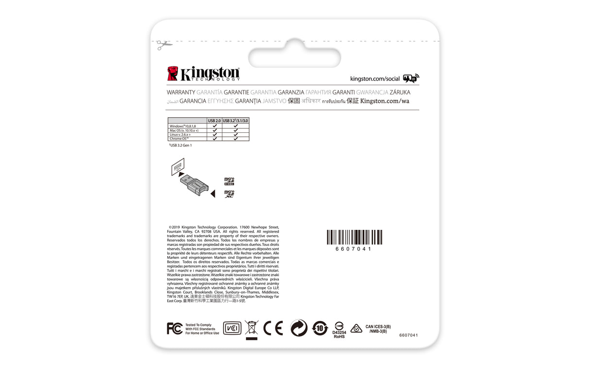 Kingston Technology MobileLite Plus card reader USB 3.2 Gen 1 (3.1 Gen 1) Type-A Black