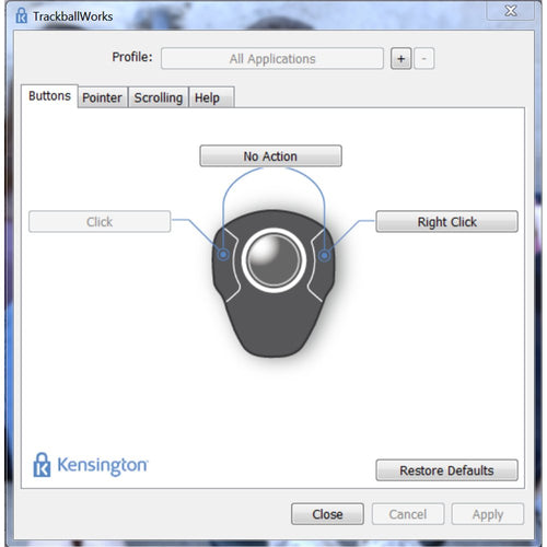 Kensington Orbit mouse Office Ambidextrous USB Type-A Trackball
