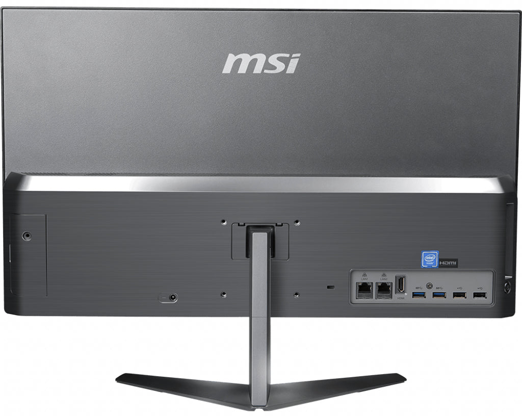 MSI Pro 24X 10M-406US Intel® Pentium® Gold 6405U 60.5 cm (23.8") 1920 x 1080 pixels All-in-One PC 4 GB DDR4-SDRAM 128 GB SSD Windows 10 Pro Wi-Fi 5 (802.11ac) Grey