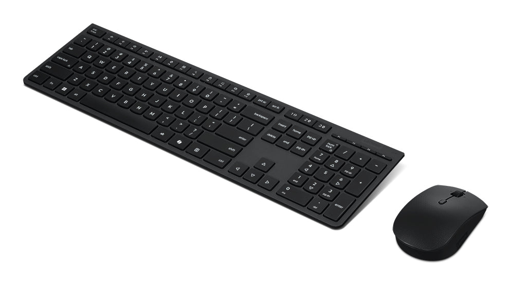 Lenovo 4X31R64327 keyboard Mouse included Office RF Wireless + Bluetooth Canadian Black