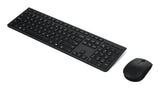 Lenovo 4X31R64327 keyboard Mouse included Office RF Wireless + Bluetooth Canadian Black