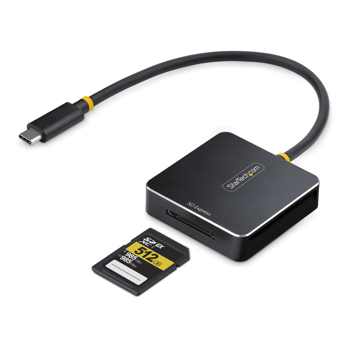 StarTech.com USB-C SD Express Card Reader, USB 10Gbps, Portable Memory Card Reader, USB Type-C to Secure Digital 7.1 Adapter, Works with Any Operating System