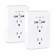 CyberPower MP18HO007 socket-outlet 2 x USB A + 2 x NEMA 5-15 White