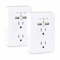 CyberPower MP18HO007 socket-outlet 2 x USB A + 2 x NEMA 5-15 White