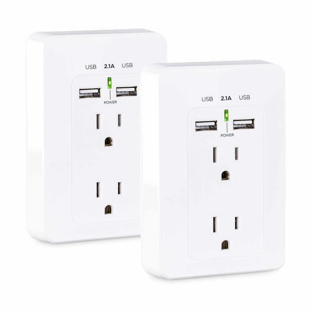 CyberPower MP18HO007 socket-outlet 2 x USB A + 2 x NEMA 5-15 White