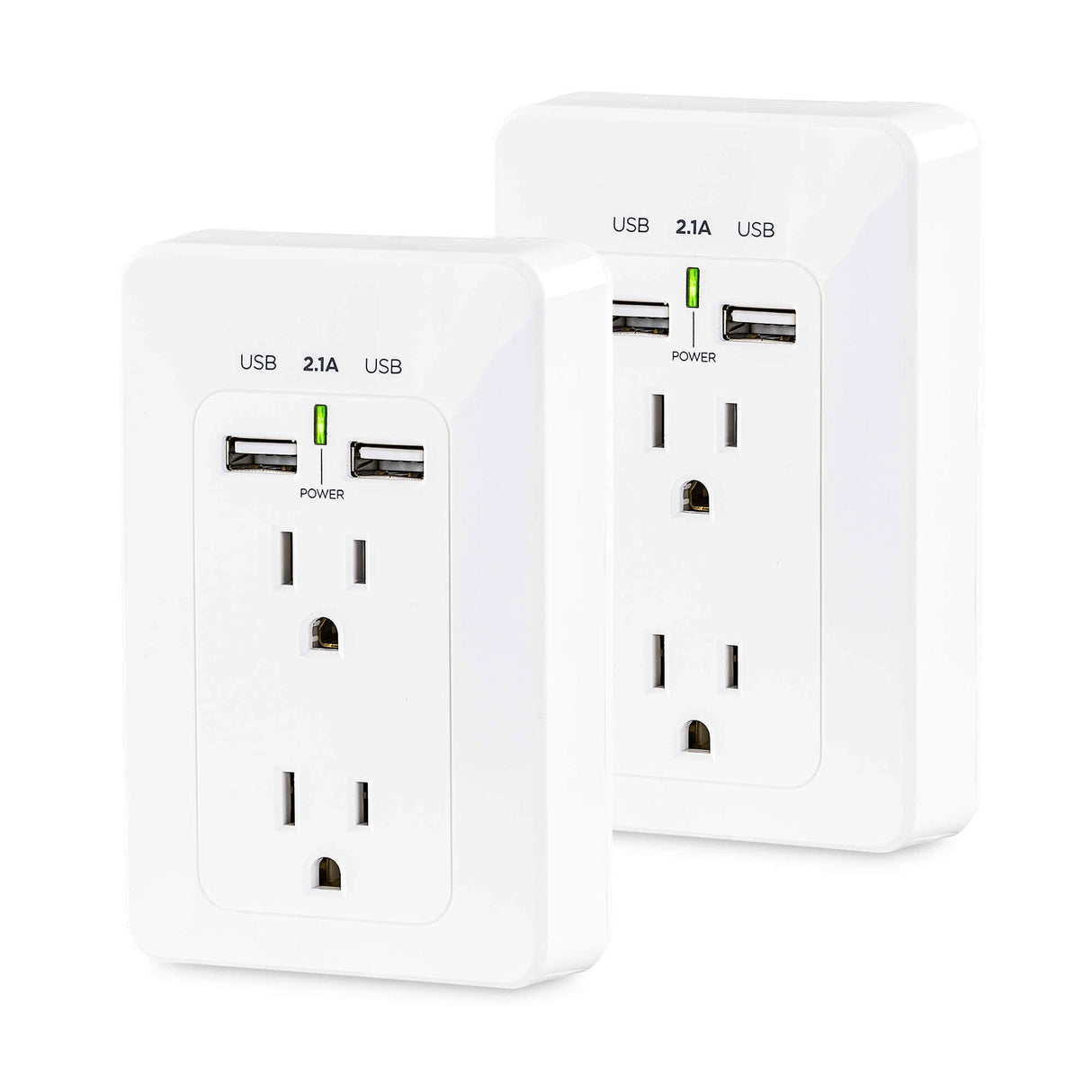 CyberPower MP18HO007 socket-outlet 2 x USB A + 2 x NEMA 5-15 White