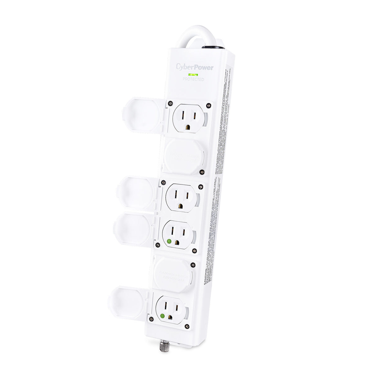 CyberPower MPV615S surge protector White 6 AC outlet(s) 100 - 125 V 4.6 m