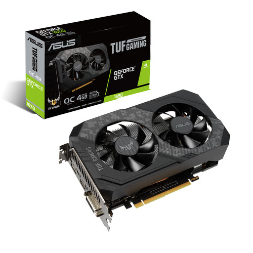ASUS TUF Gaming TUF-GTX1650-O4GD6-GAMING NVIDIA GeForce GTX 1650 4 GB GDDR6
