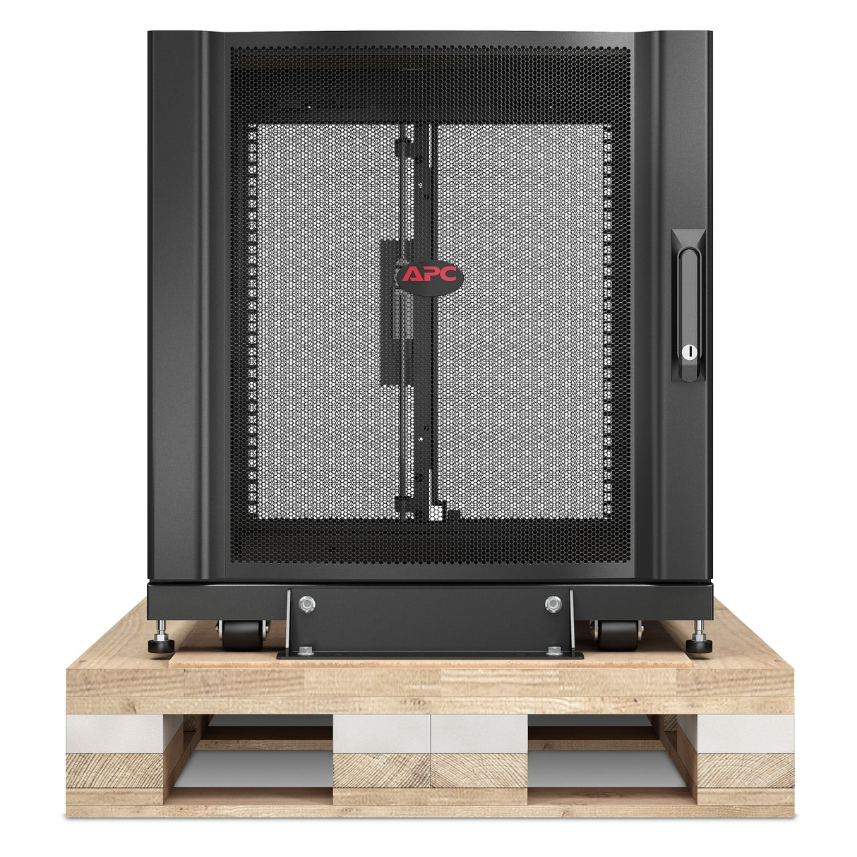 APC NetShelter SX, Server Rack Enclosure, 12U, Shock Packaging, Black, 658H x 600W x 1070D mm