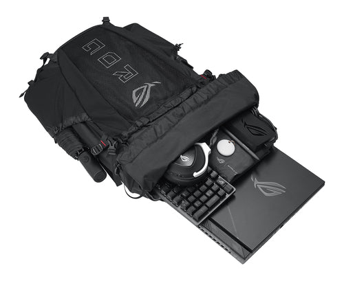 ASUS ROG Archer ErgoAir backpack Gaming backpack Black EVA (Ethylene Vinyl Acetate), Lycra, Nylon