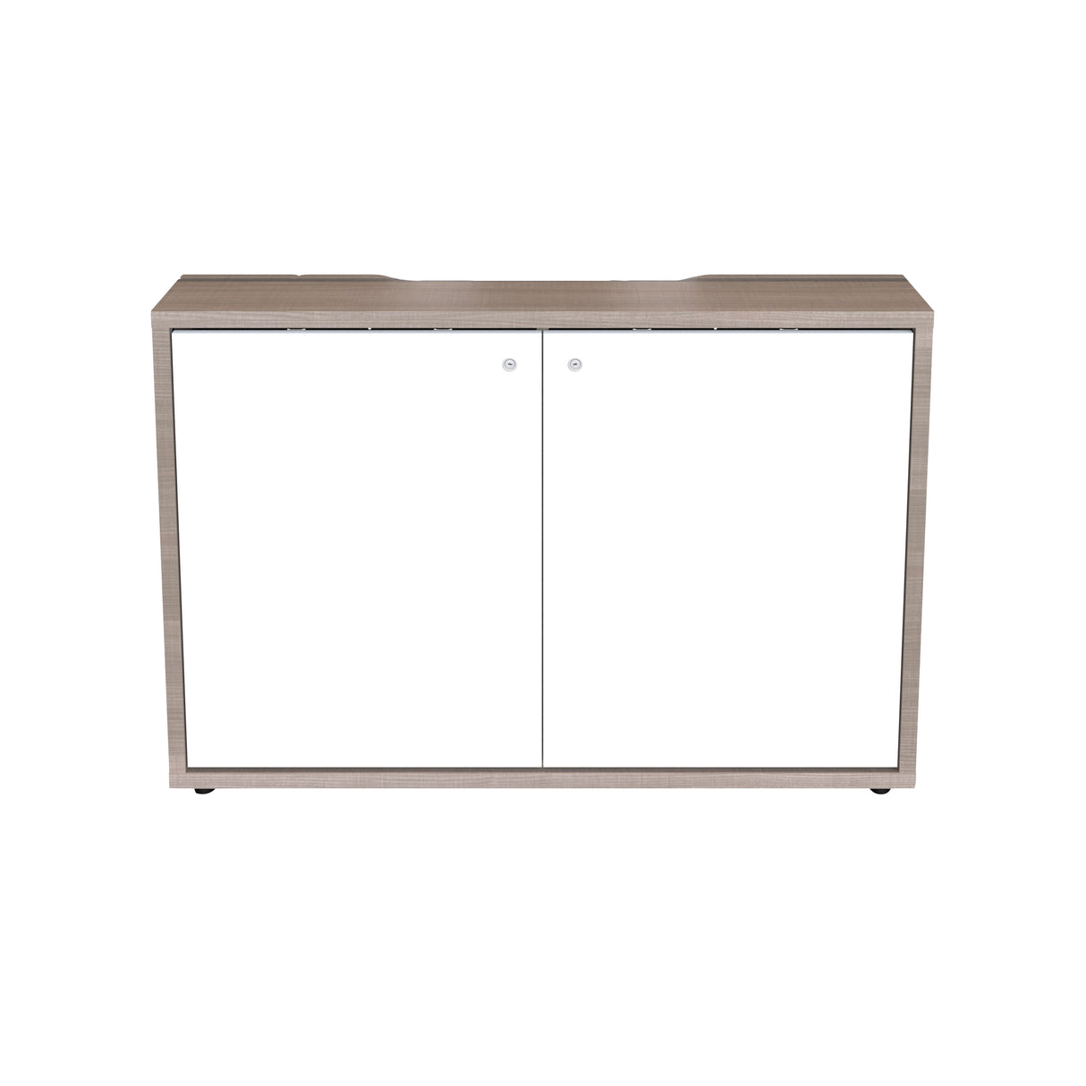 Middle Atlantic C3 Series HPL Woodkit, 2 Bay, 32 Inches High, 5th Ave Elm with White Gloss Doors