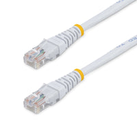 StarTech.com Cat5e Patch Cable with Molded RJ45 Connectors - 1 ft. - White