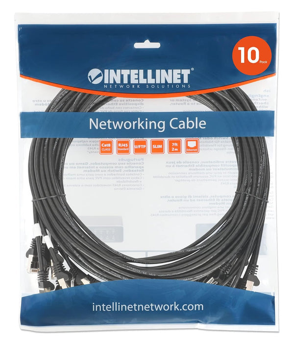 Intellinet 743655 networking cable Black 0.5 m Cat8.1 U/FTP (STP)