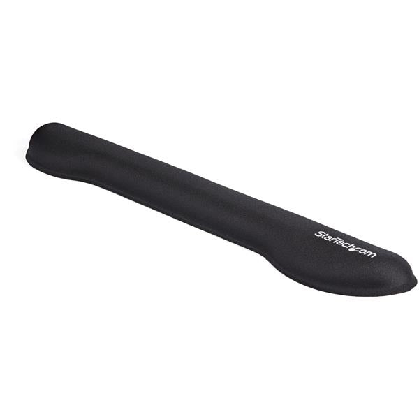 StarTech.com Foam Keyboard Wrist Rest for Ergonomic Typing Support - Padded Non-Slip Keyboard Cushion - Laptop or Desktop Computer Keyboard Wrist, Hand & Arm Rest - Soft Black Nylon Rest Pad - TAA