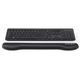 StarTech.com Foam Keyboard Wrist Rest for Ergonomic Typing Support - Padded Non-Slip Keyboard Cushion - Laptop or Desktop Computer Keyboard Wrist, Hand & Arm Rest - Soft Black Nylon Rest Pad - TAA
