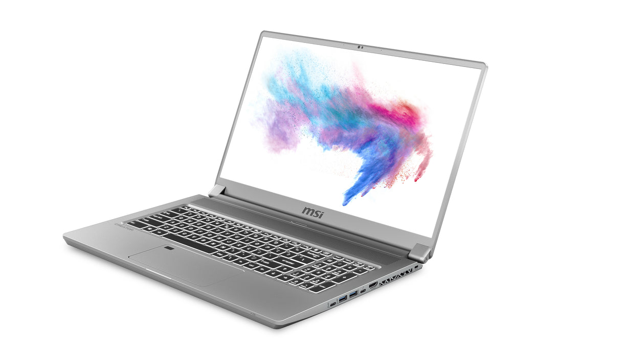 MSI Creator 17 A10SGS-252 Intel® Core™ i7 i7-10875H Laptop 43.9 cm (17.3") 4K Ultra HD 32 GB DDR4-SDRAM 2 TB SSD NVIDIA GeForce RTX 2080 SUPER Wi-Fi 6 (802.11ax) Windows 10 Pro Grey