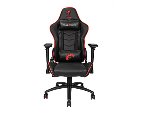 MSI MAG CH120X Gaming Chair 'Black, Steel frame, Recline-able backrest, Adjustable 4D Armrests, breathable foam, 4D Armrests, Ergonomic headrest pillow, Lumbar support cushion'