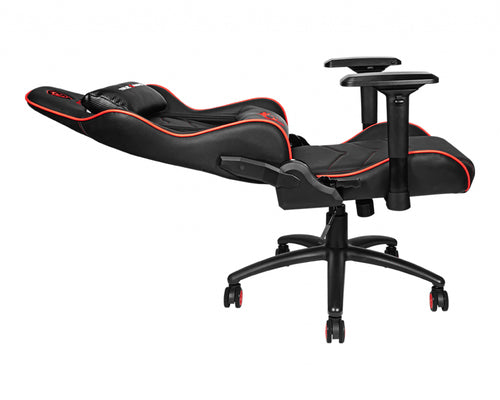MSI MAG CH120X Gaming Chair 'Black, Steel frame, Recline-able backrest, Adjustable 4D Armrests, breathable foam, 4D Armrests, Ergonomic headrest pillow, Lumbar support cushion'