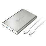 j5create JEE253 storage drive enclosure HDD enclosure Silver 2.5"