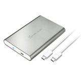 j5create JEE253 storage drive enclosure HDD enclosure Silver 2.5"