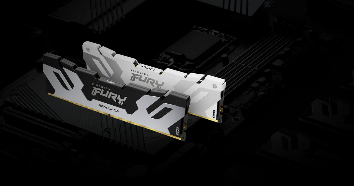 Kingston Technology FURY 64GB 6400MT/s DDR5 CL32 DIMM (Kit of 2) Renegade White XMP