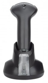 Manhattan Wireless 2D Handheld Barcode Scanner, 250mm Scan Depth, up to 80m effective range (line of sight), Max Ambient Light 100,000 lux (sunlight), Black, Three Year Warranty
