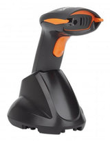 Manhattan Wireless 2D Handheld Barcode Scanner, 250mm Scan Depth, up to 80m effective range (line of sight), Max Ambient Light 100,000 lux (sunlight), Black, Three Year Warranty