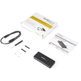 StarTech.com USB-C 10Gbps M.2 NVMe PCIe SSD Enclosure - Rugged Aluminum External M.2 PCIe M-Key Case IP67 Rated - 1GB/s Read/Write - Supports 2230/2242/2260/2280 - TB3 Compatible - Mac/PC - TAA
