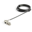 StarTech.com 6.6ft (2m) Laptop Cable Lock - Nano Slot Compatible 4 Digit Combination Security Cable Lock - Anti-Theft Vinyl Coated Steel Cable Lock for Nano Slot Computer/Device - TAA