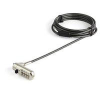 StarTech.com 6.6ft (2m) Laptop Cable Lock - Nano Slot Compatible 4 Digit Combination Security Cable Lock - Anti-Theft Vinyl Coated Steel Cable Lock for Nano Slot Computer/Device - TAA