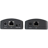 StarTech.com USB 2.0 Extender over Cat5e/Cat6 Cable (RJ45) - Locally or Remotely Powered Industrial Metal USB Extender Adapter Kit w/ ESD Protection - 330ft/100m - 480 Mbps