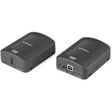 StarTech.com USB 2.0 Extender over Cat5e/Cat6 Cable (RJ45) - Locally or Remotely Powered Industrial Metal USB Extender Adapter Kit w/ ESD Protection - 330ft/100m - 480 Mbps