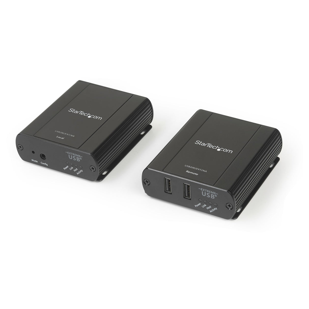 StarTech.com 2 Port USB 2.0 Extender Hub over Cat5e/Cat6 Cable (RJ45) - 330ft/100m Industrial Metal USB Extender Adapter Kit w/ ESD Protection - Externally Powered - 480 Mbps