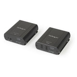 StarTech.com 2 Port USB 2.0 Extender Hub over Cat5e/Cat6 Cable (RJ45) - 330ft/100m Industrial Metal USB Extender Adapter Kit w/ ESD Protection - Externally Powered - 480 Mbps