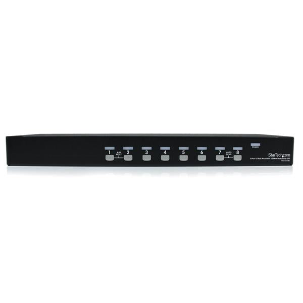 StarTech.com 8 Port 1U Rackmount USB KVM Switch with OSD - TAA