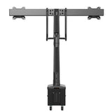 StarTech.com Desk Mount Dual Monitor Arm with USB & Audio - Slim Full Motion Adjustable Dual Monitor VESA Mount for up to 32" (17.6lb/8kg) Displays - Ergonomic Articulating - C-Clamp/Grommet