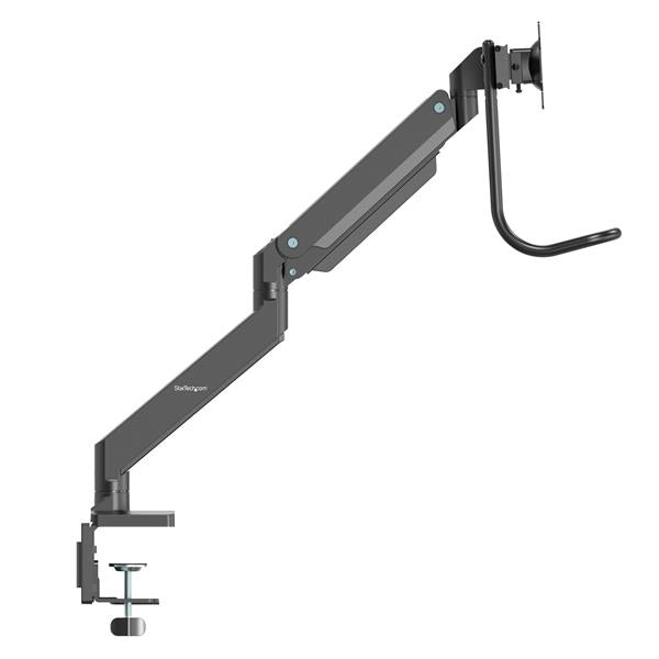 StarTech.com Desk Mount Dual Monitor Arm with USB & Audio - Slim Full Motion Adjustable Dual Monitor VESA Mount for up to 32" (17.6lb/8kg) Displays - Ergonomic Articulating - C-Clamp/Grommet