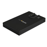 StarTech.com Biometric Enclosure - Encrypted USB 3.0 2.5" SATA Hard Drive Enclosure - Fingerprint/Password Access - 256-bit AES Data Encryption - Secure External USB 3.1 Gen 1 to HDD/SSD