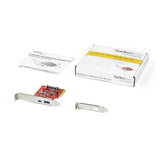 StarTech.com 2-Port 10Gbps USB-A & USB-C PCIe Card - USB 3.2 Gen 2 PCI Express Type C/A Host Controller Card Adapter - USB 3.2 Gen 2 PCIe Expansion Add-On Card - Windows, macOS, Linux - TAA