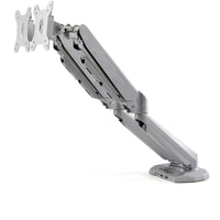StarTech.com Desk Mount Dual Monitor Arm with USB & Audio, Desk Clamp VESA Mount for up to 32" (17.6lb/8kg) Displays, Ergonomic Full Motion Dual Monitor Arm - Silver
