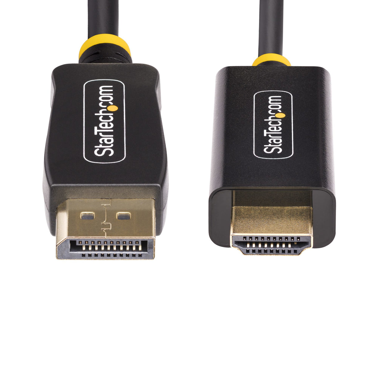 StarTech.com 12ft DisplayPort to HDMI Adapter Cable, 4K 60Hz with HDR, DP to HDMI 2.0b, Active Video Converter, DisplayPort Desktop to HDMI Monitor